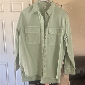 BP Light Green Shacket